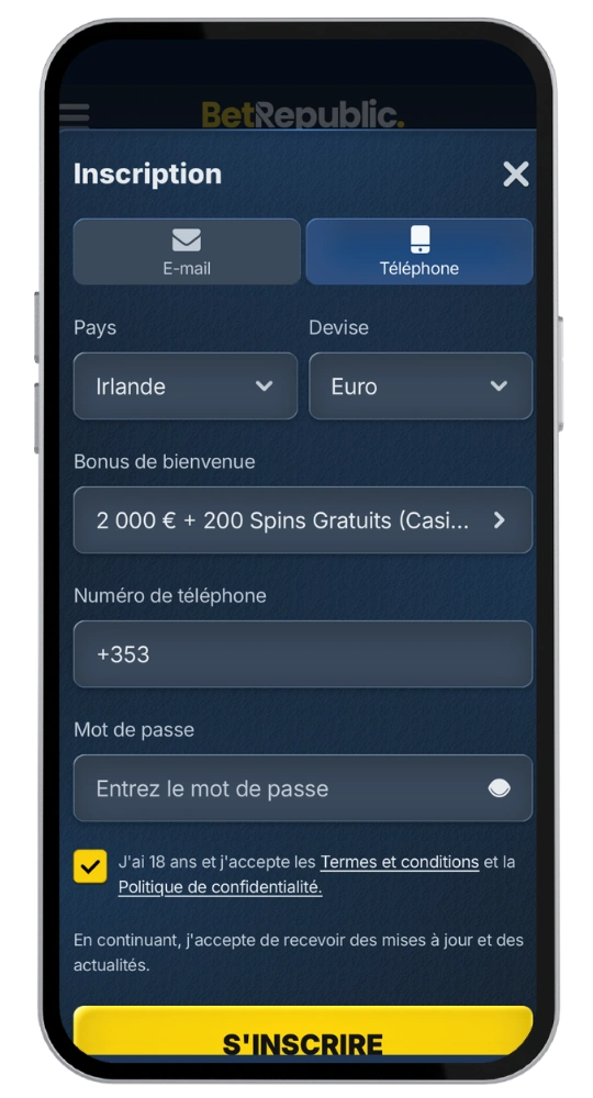 BetRepublic Casinò accedi
